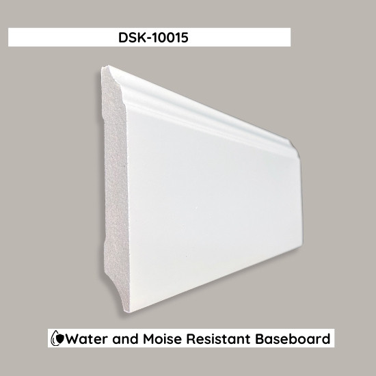 10cm White Base Moulding Skirting Board DSK-10015
