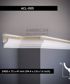 Crown Molding with LED Channel Decorative Trim ACL-005