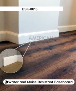8cm White Skirting Board Base Moulding DSK-8015