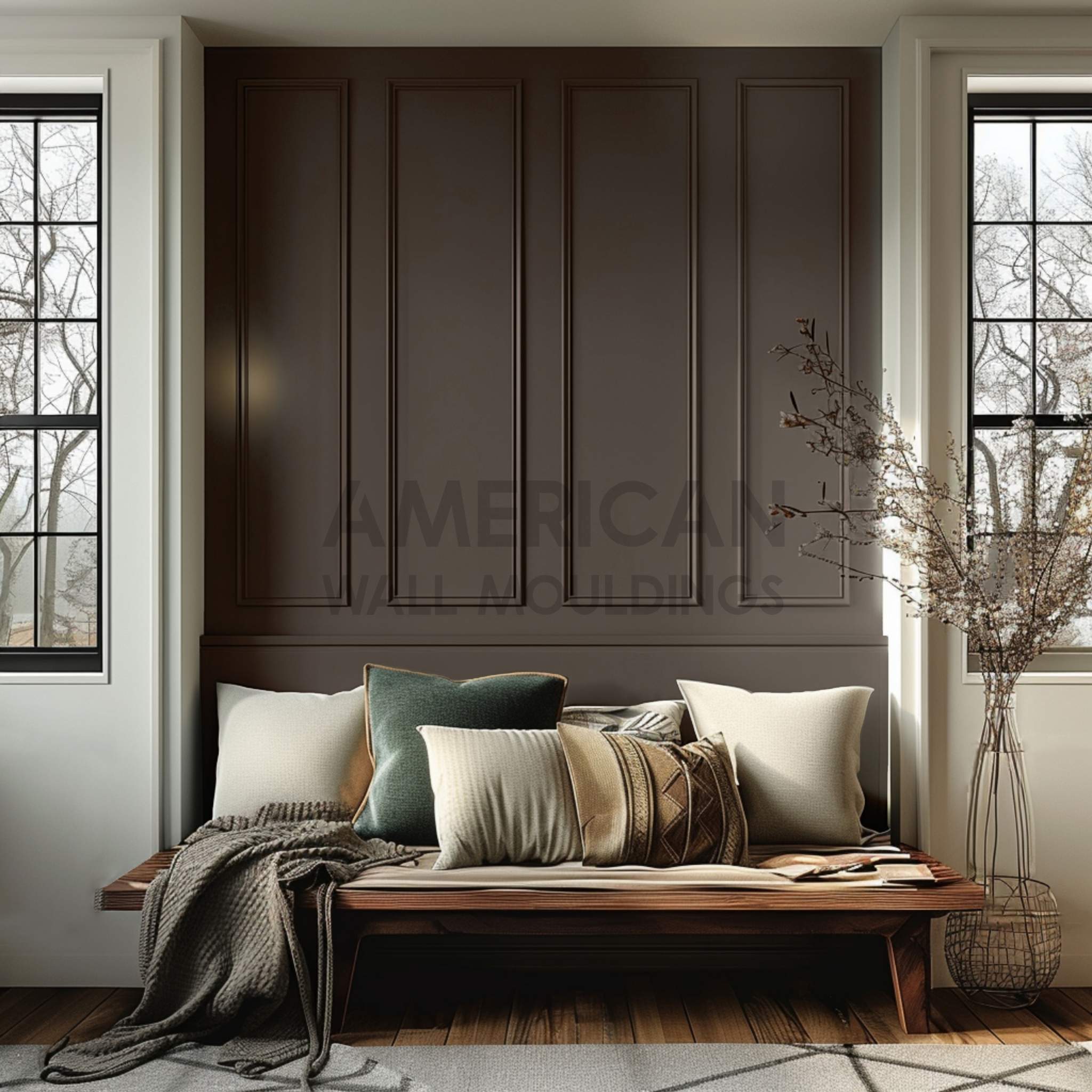 Decorative Wall Moulding Kit | Customizable Panels for Walls CST-037
