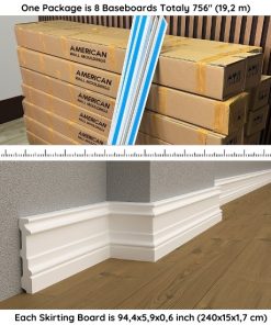 Durable Floor Moulding Baseboard Molding DSK-15017