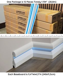 LED-Compatible Baseboard Molding ASL-002