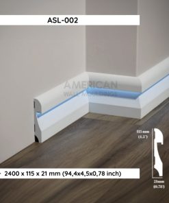 LED-Compatible Baseboard Molding ASL-002