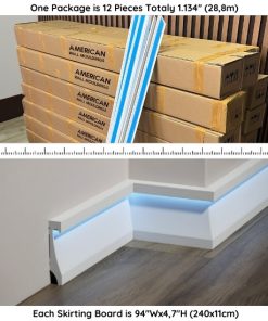 LED-Compatible Baseboard Molding ASL-004