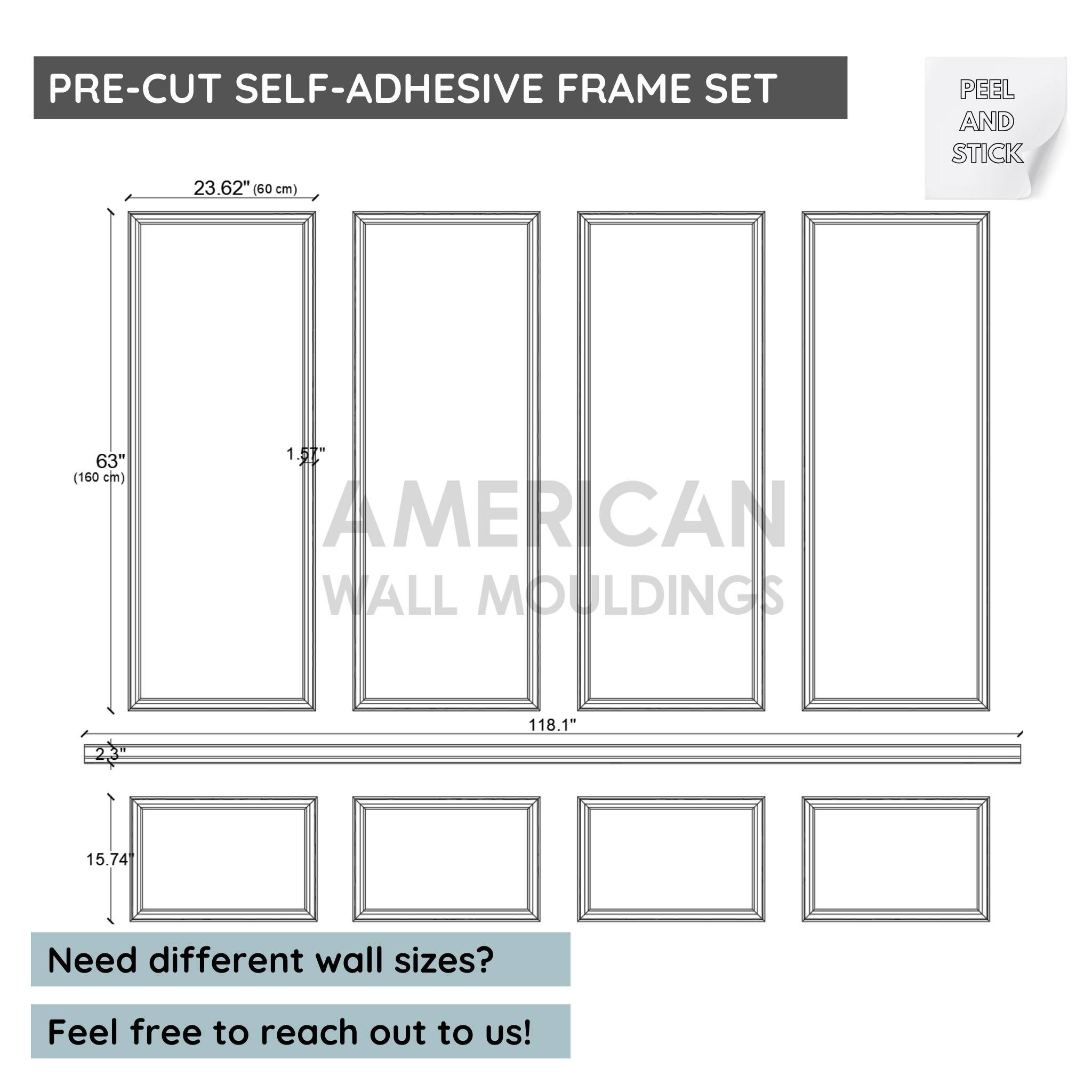 Modern Bedroom Wall Molding Kit | Easy DIY Installation A-CS-016