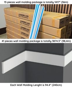 PVC Wall Trim 2.3 Paintable And Durable Wall Molding DSK-6010