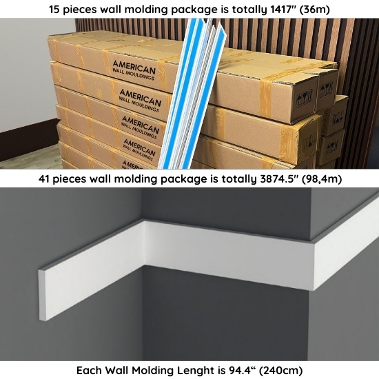 PVC Wall Trim 2.3 Paintable And Durable Wall Molding DSK-6010