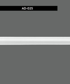 Paintable White Wall Molding AD-025 | Durable Interior Trim