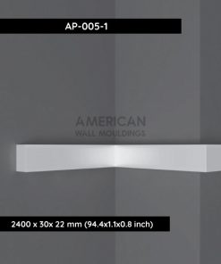 Paintable White Wall Molding Customizable Wall Trim AP-005-1