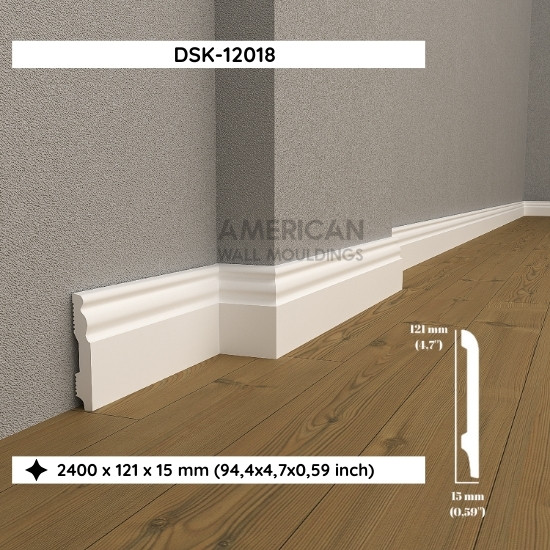 Polymer Floor Moulding Baseboard Molding DSK-12018