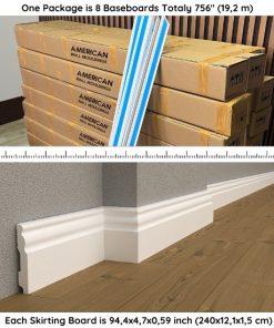 Polymer Floor Moulding Baseboard Molding DSK-12018