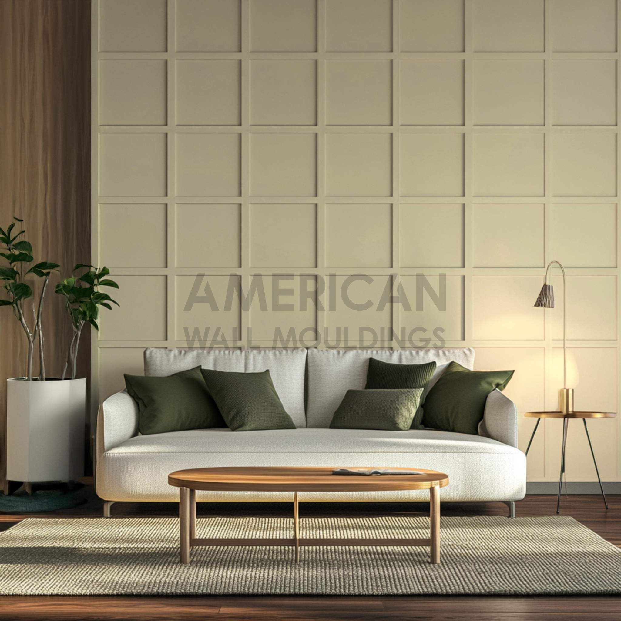 Pre-Cut Square Wall Mouldings | DIY Grid Wall Molding Kit CST-043