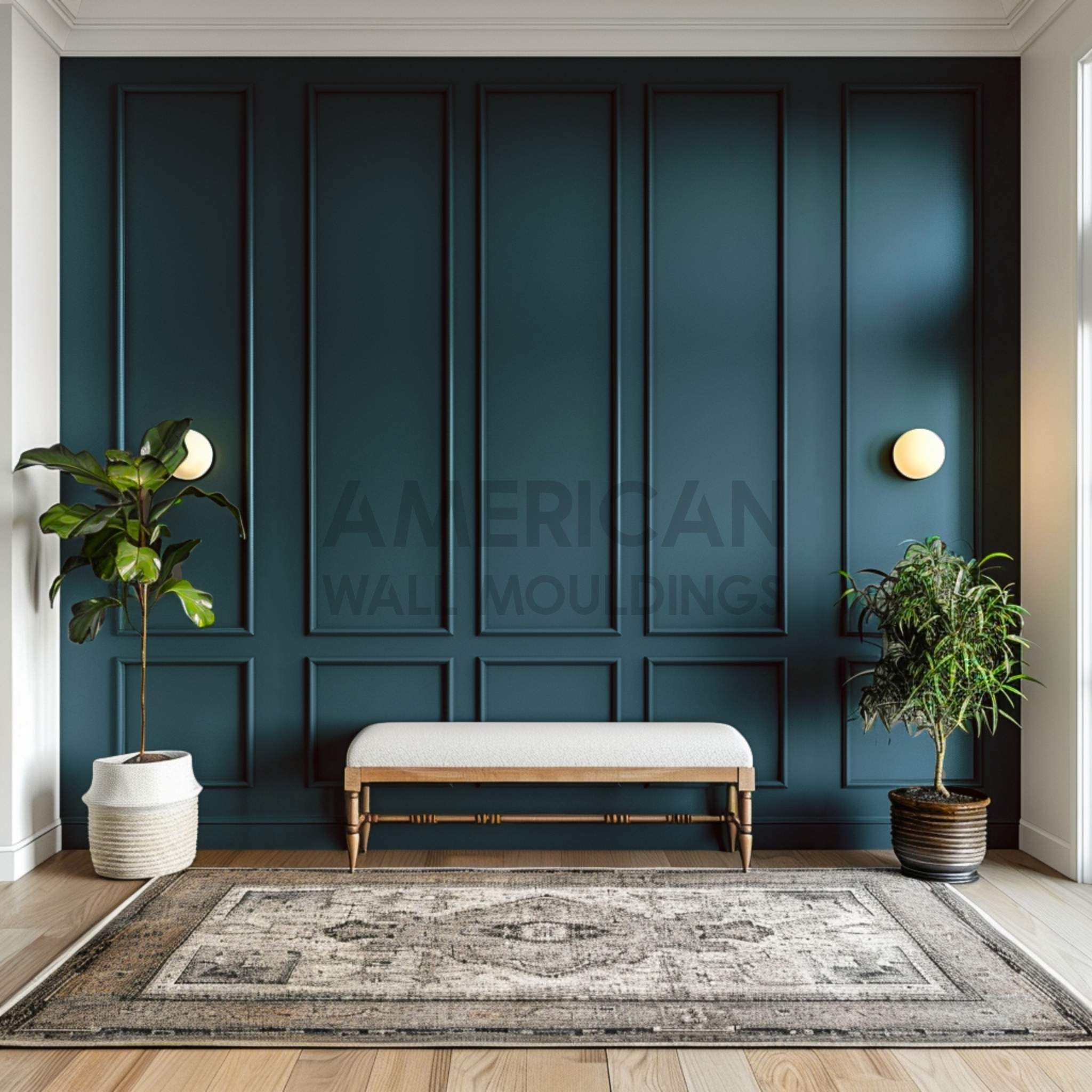 Ready-to-Use Wall Trim Set | Paintable Wainscoting Panels CST-003
