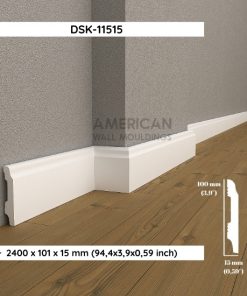 Water-Resistant Polymer Baseboard Molding DSK-11515