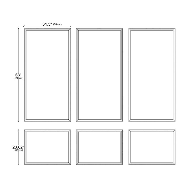 DIY Wainscoting Panels, Easy Install Luxury Moldings CST-021