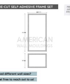 Minimalist Wall Molding Kit Modern Trim Solution CST-002