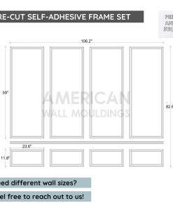 Pre-Cut Wall Molding Kit Premium Luxury Wall Panels CST-052